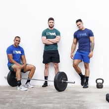 Load image into Gallery viewer, The WOD Life - Men's Classics Flux T-Shirt - Indigo/Surf Blue